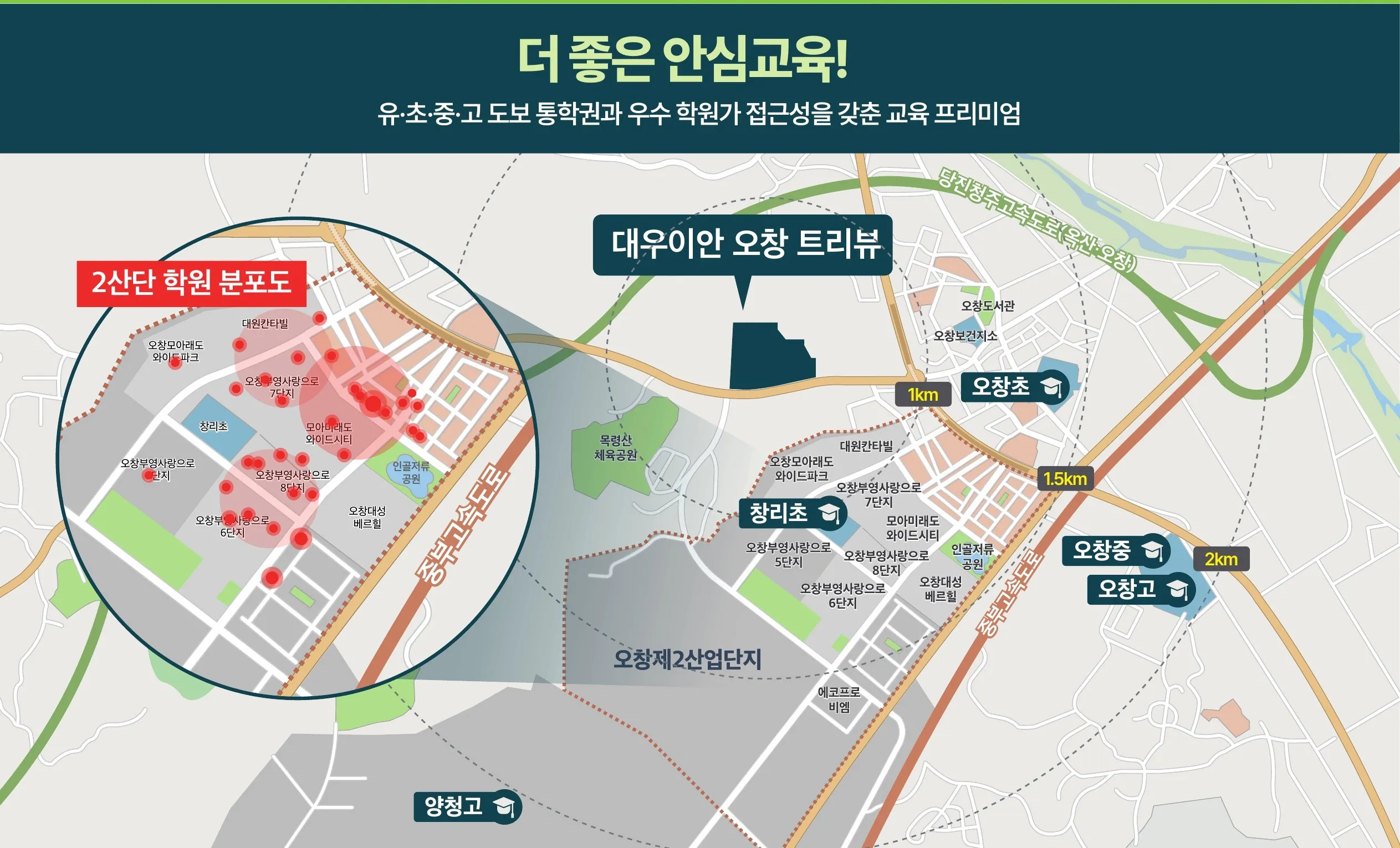 오창 트리뷰 입지도